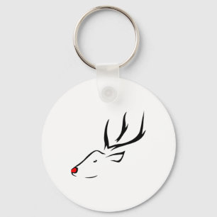 As Tees Uni Reindeer Christmas  Key Ring