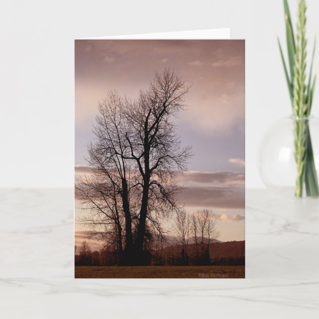 As the day ends card (Front)