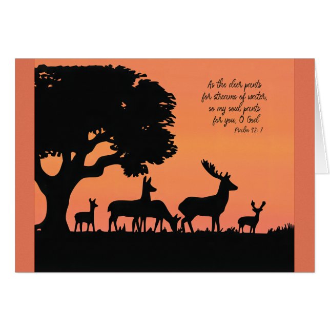 As the deer pants for water Parakaleo note card (Front Horizontal)
