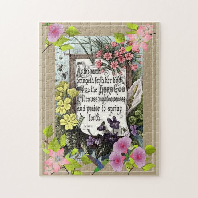 As The Earth Bringeth Forth Jigsaw Puzzle (Vertical)