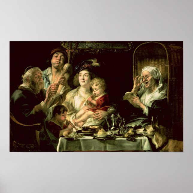 As the Old Sing, so the Young Pipe, 1638 Poster (Front)