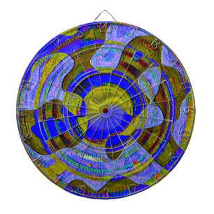 "As the Water Recedes" Metal Cage Dart Board
