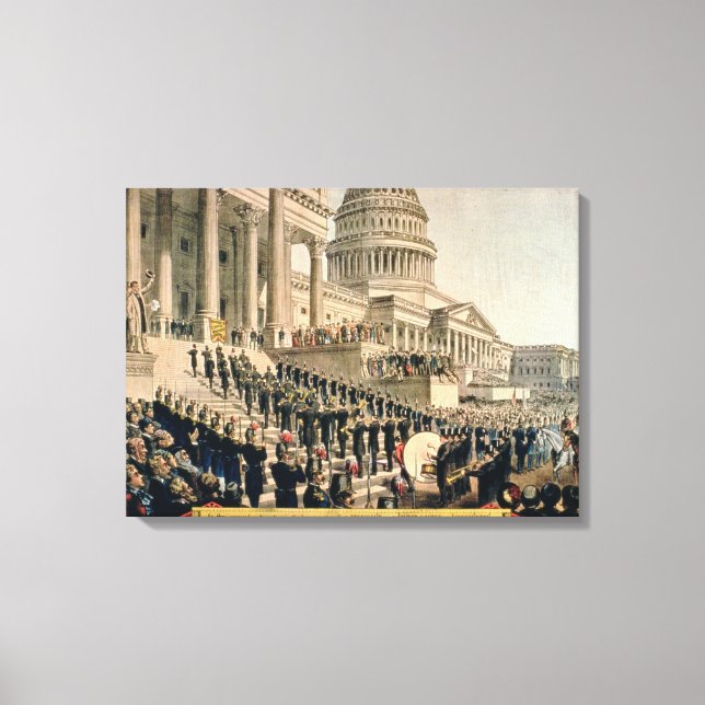 As They Appeared Participating in the Inauguration Canvas Print (Front)
