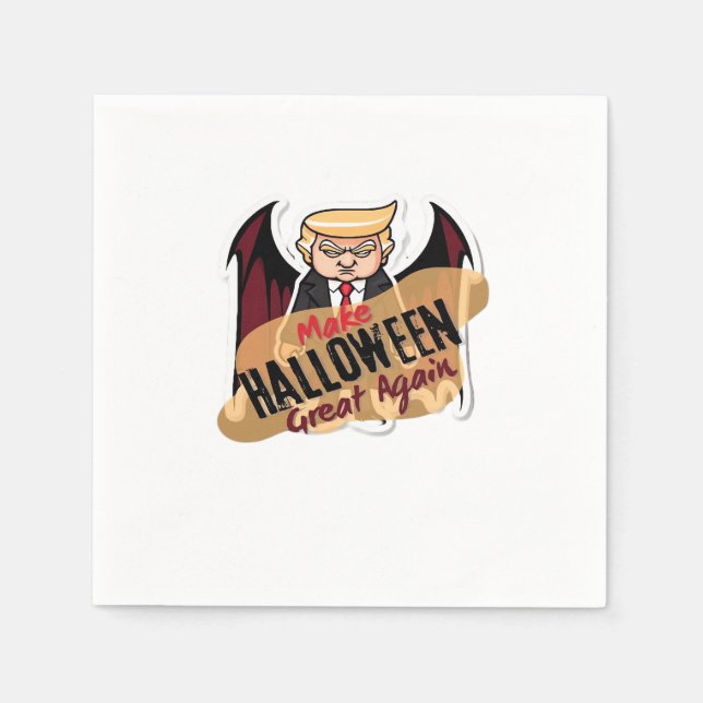 As Vampire - Make Halloween Great Again. Classic Napkin (Front)