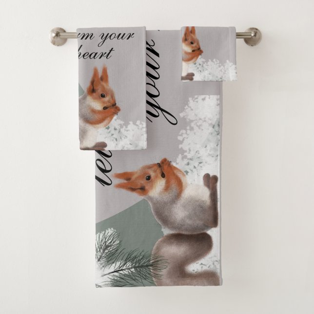 As winter weaves its snowy art, let gratitude warm bath towel set (Insitu)