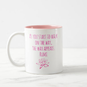As You Start - Rumi Two-Tone Coffee Mug