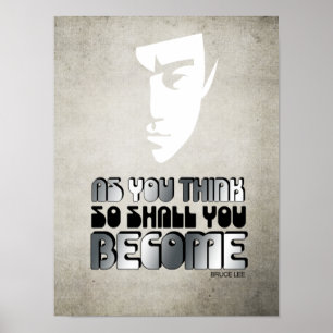 as you think so shall you become poster