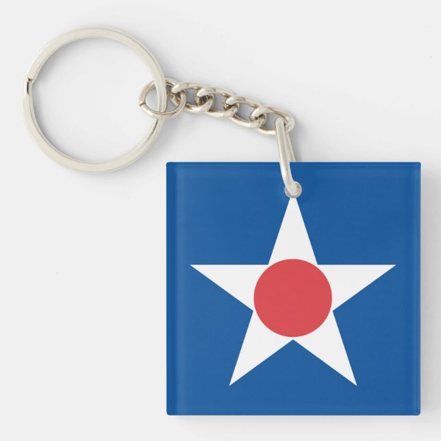Asahikawa city flag Hokkaido prefecture japan symb Key Ring (Front)