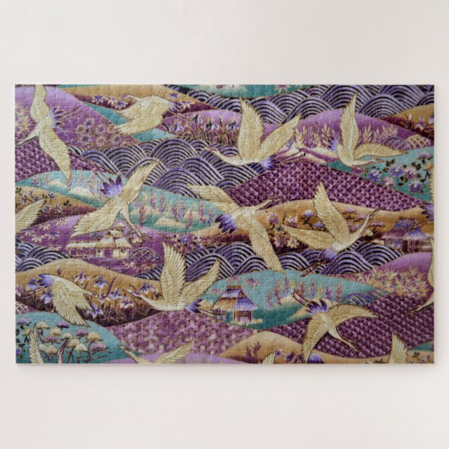 asain crane puzzle (Horizontal)