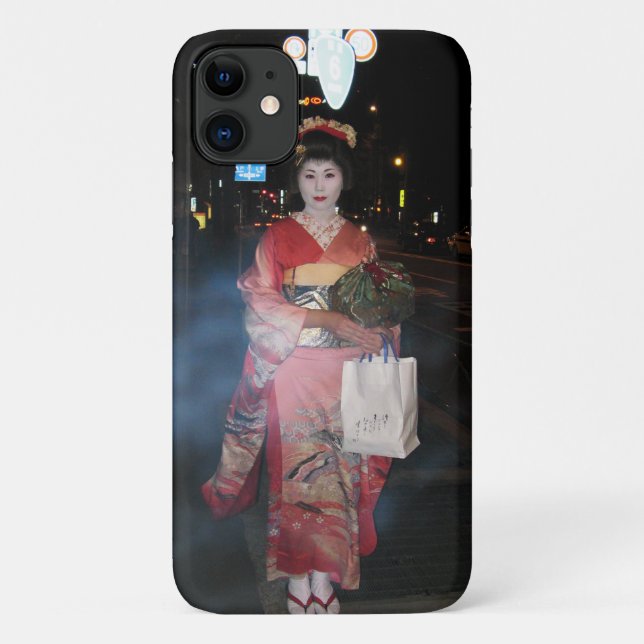 Asakusa Geisha Neo Tokyo Case-Mate iPhone Case (Back)