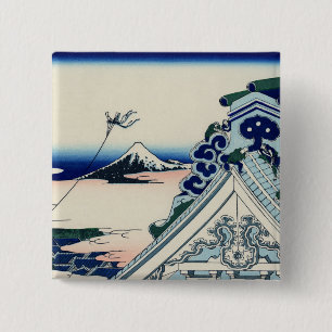 Asakusa Honganji Temple in the Eastern Capital 15 Cm Square Badge