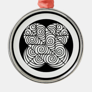 Asano Hawk feathers Metal Tree Decoration