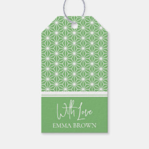 Asanoha Japanese KIMONO pattern Gift Tags