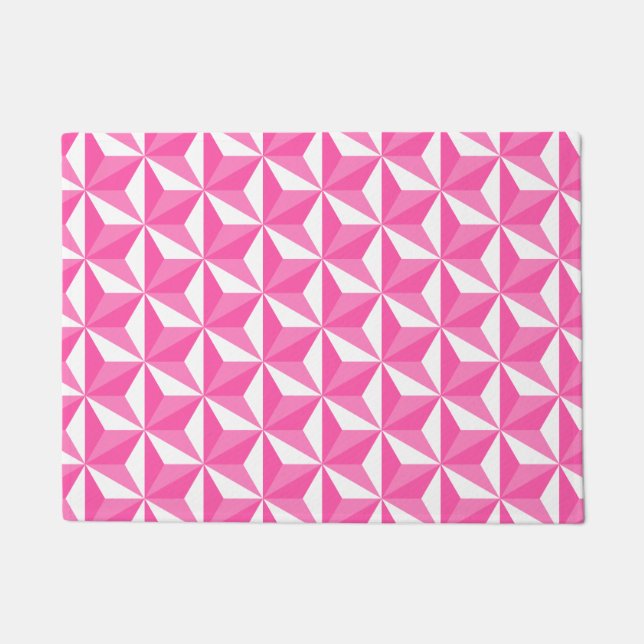 Asanoha motive Sakura model Doormat (Front)