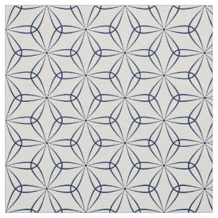 Asanoha Style 02 - Dark Blue Indigo 001744 Fabric