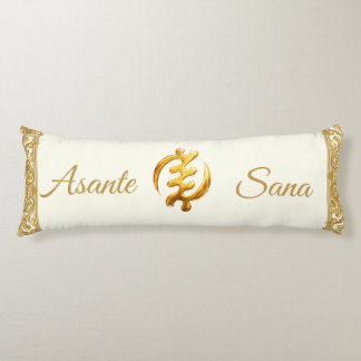 Asante Sana "Gye Nyame" Ivory Adinkra Heritage Ac Body Cushion