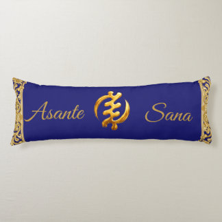 Asante Sana "Gye Nyame" Midnight Blue Adinkra Ache Body Cushion