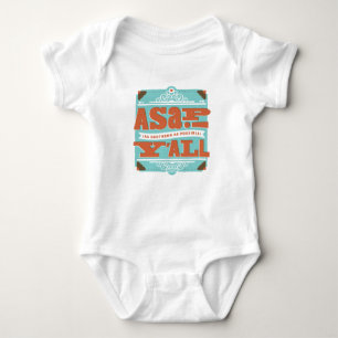 ASAP As Southern As Possible Y'ALL Baby Bodysuit