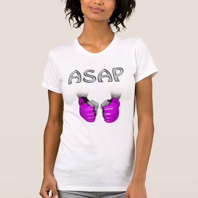 ASAP Pink 2 mma gloves T-Shirt (Front)