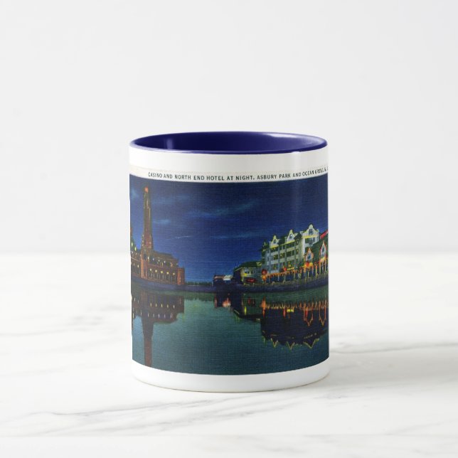Asbury Park at Night Mug (Center)