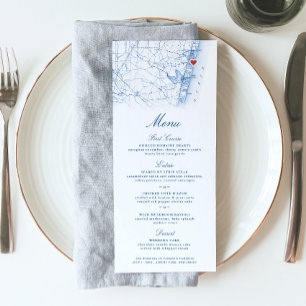 Asbury Park New Jersey Map Wedding Menu