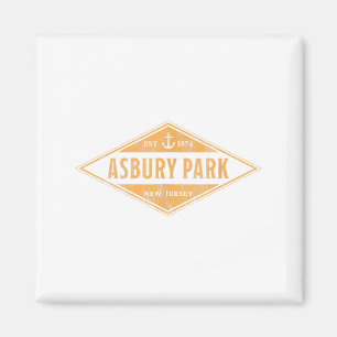 Asbury Park New Jersey Nj Souvenir Vacation Vintag Magnet
