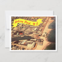 Asbury Park NJ Aerial View 1970s Vintage