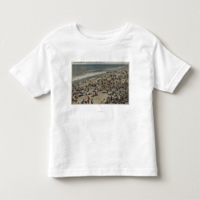 Asbury Park, NJ - Bathing Scene from Boardwalk Toddler T-Shirt (Front)