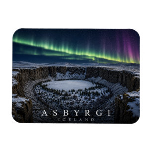Asbyrgi Northern Lights Magnet