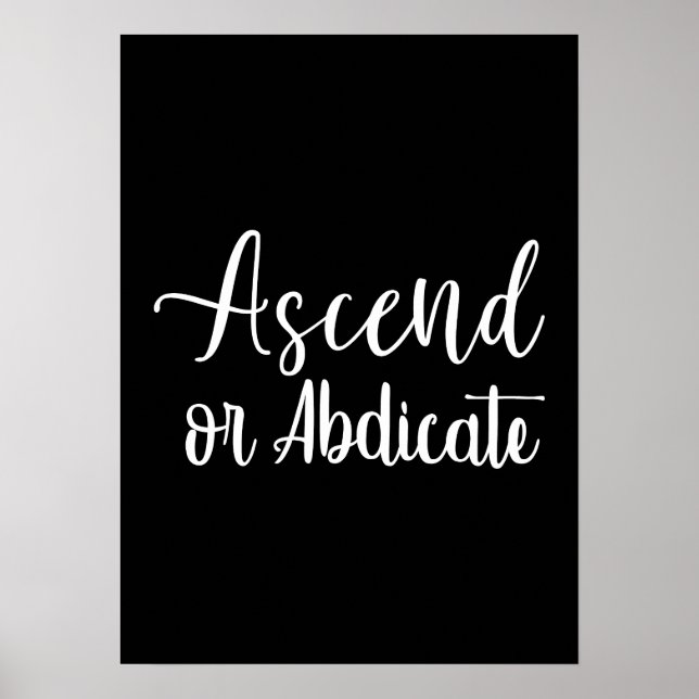 Ascend - Gym Hustle Success Motivational Poster (Front)