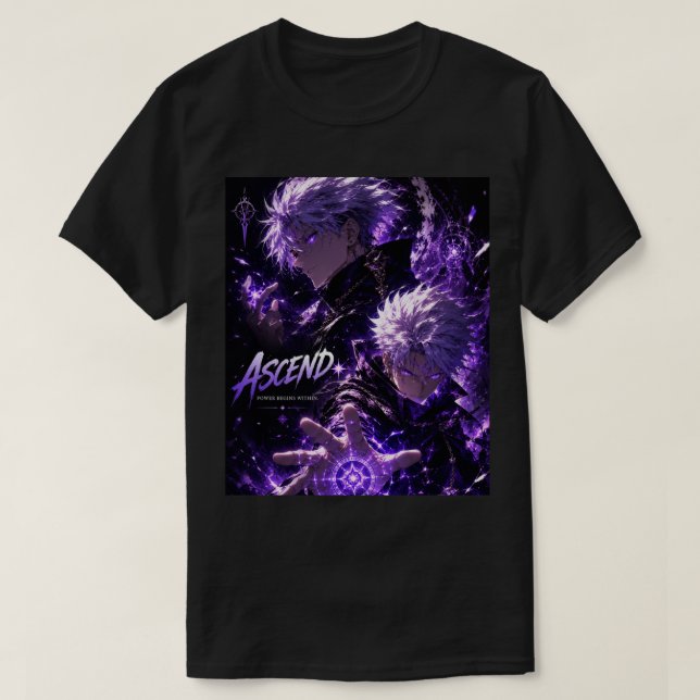 Ascend–Original Anime-Inspired Fantasy  T-shirt (Design Front)