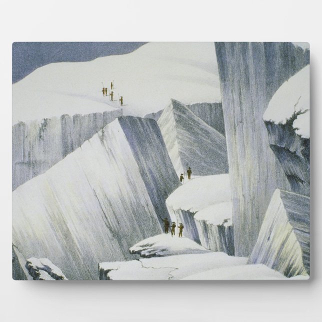 Ascending a Cliff, from 'A Narrative of an Ascent Plaque (Front)