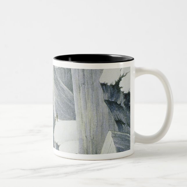 Ascending a Cliff, from 'A Narrative of an Ascent Two-Tone Coffee Mug (Right)