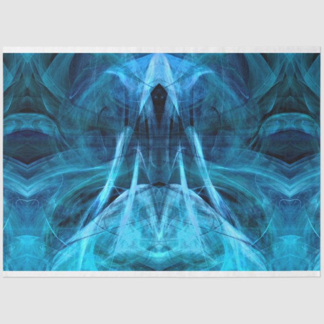 Ascending Spirit Decoupage 29 Blue Tissue Paper (Front)