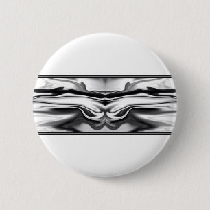 Ascension - chrome angel abstract 6 cm round badge