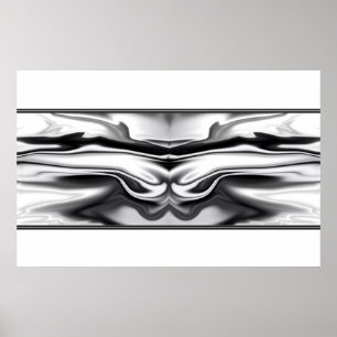 Ascension - chrome angel abstract poster