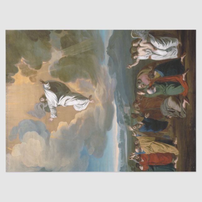 Ascension (Jesus Christ Ascending to Heaven) Tissue Paper (Front)