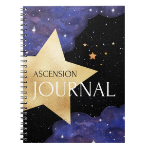 Ascension Journal – Purple & Gold Cosmic Star