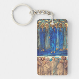 Ascension of Christ by Edward Burne Jones Key Ring