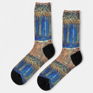Ascension of Christ by Edward Burne Jones Socks