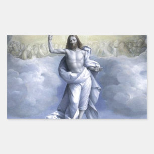 Ascension of Christ by Garofalo 1520.jpg Rectangular Sticker
