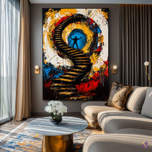 Ascension of the Mind – Expressionist Surreal Poster