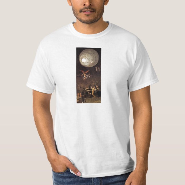 Ascent of the Blessed, by Hieronymus Bosch T-Shirt (Front)