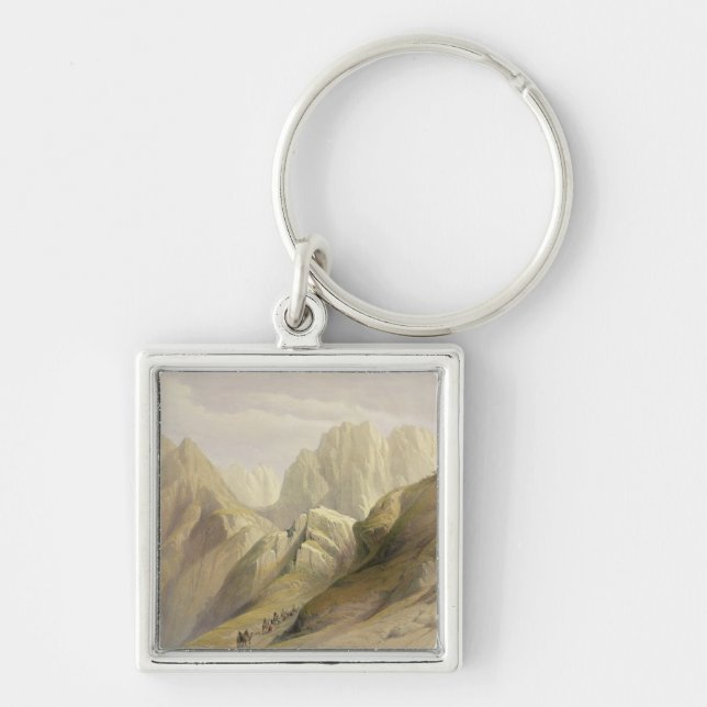 Ascent of the Lower Range of Sinai, February 18th Key Ring (Front)