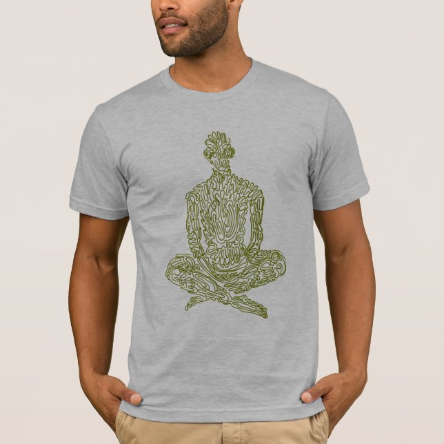 Ascetic Aesthetic (grey w/ army) T-Shirt (Front)
