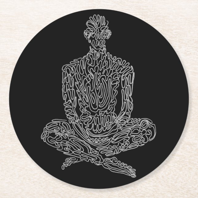 Ascetic Coaster (black w/ grey) (Front)