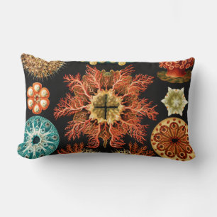 Ascidiae, Seescheiden Marine Life by Ernst Haeckel Lumbar Cushion