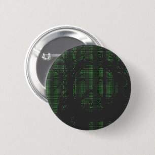 ASCII Art Jesus Crown Of Thorns John 19:30 6 Cm Round Badge