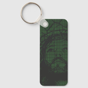 ASCII Art Jesus Crown Of Thorns John 19:30 Key Ring