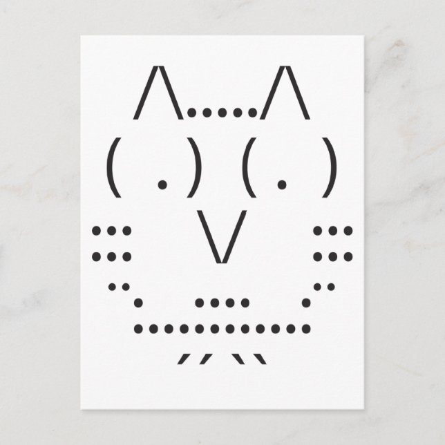 Ascii Owl Postcard (Front)